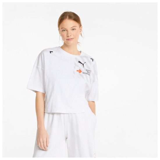 Puma Γυναικεία κοντομάνικη μπλούζα Oversized Tee Puma Γυναικεία κοντομάνικη μπλούζα Oversized Tee